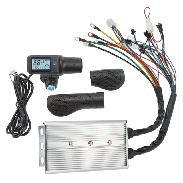 Kit De Controlador Sin Escobillas, Conjunto De Controlador De Motor Sin Escobillas Protección De Circuito Control Sensible 1500W Para Scooter Eléctrico
