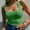 Green, variant on Woman Tank Top Going Out Tank Tops for Women Square Neckline Crop Europe the United States Tank Backless Hottie Knitted Women Blouses Dressy Casual Womens Basic Tee Shirts White 2XL