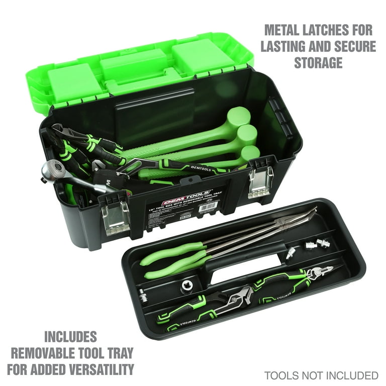 OEMTOOLS 22160 19 Toolbox with Removable Tool Tray