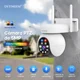 thumbnail image 4 of Cámara De Seguridad Inalambricas Exterior Wifi 5mp Con Alarma Dytimeem® Cámara Visión 300°,detección De Movimiento,audio Bidireccional,visión Nocturna A Todo Color,ip66 Impermeable,color Blanco, 4 of 8