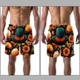 thumbnail image 3 of luoweisi Men's Beach Shorts Quick Dry Swim Trunks with Mesh Lining Thanksgiving Hat L, 3 of 5