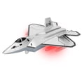 thumbnail image 3 of Modelo de avión F-22 con retroceso, juguete modelo de avión de aleación de alta simulación con sonido ligero, plateado, 3 of 9