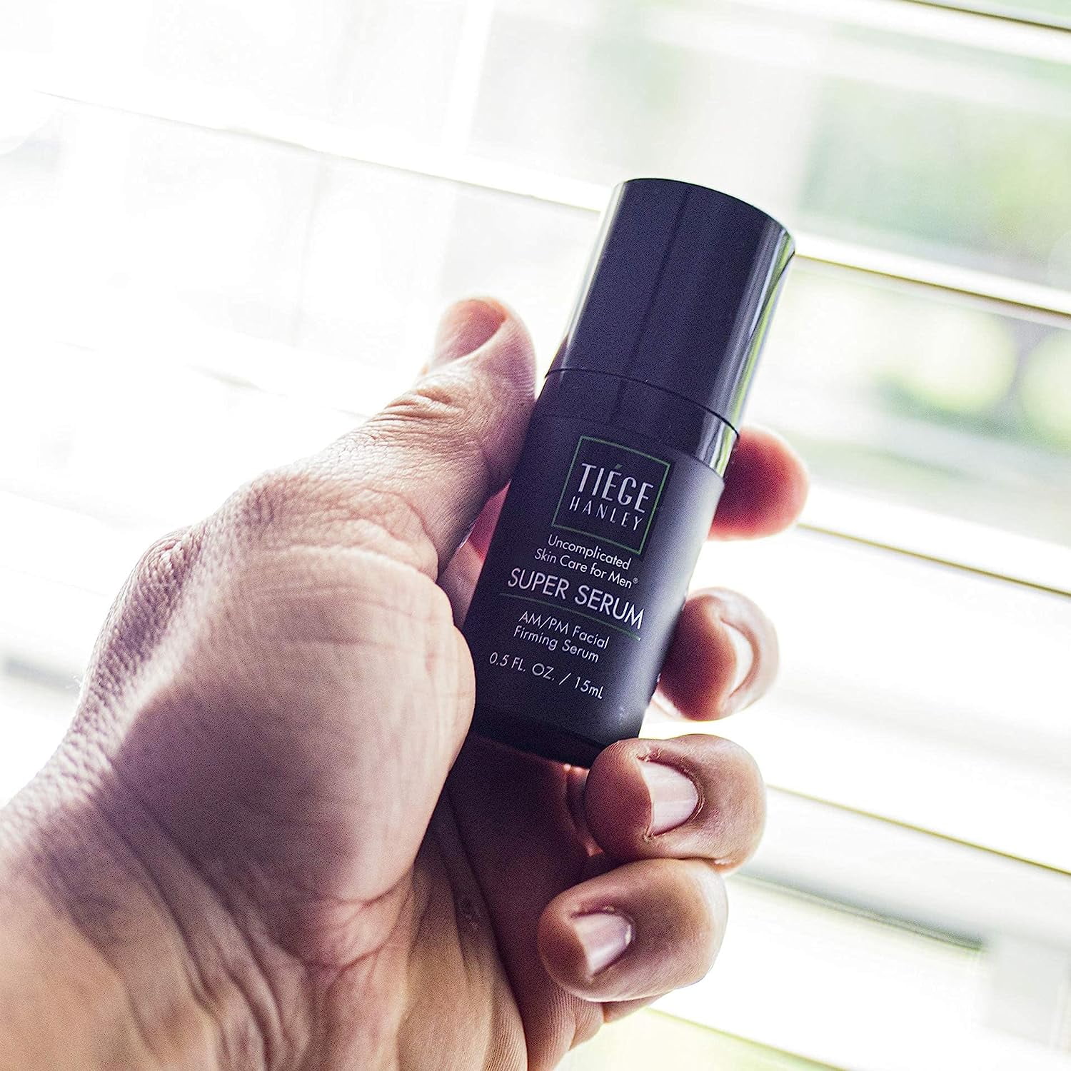 Tiege Hanley Men's Facial Firming Serum with Hyaluronate & Retinyl, 0.5 fl oz.