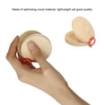 thumbnail image 2 of Pair of Castanets Wooden Castanet Finger Clappers Musical Instrument, 2 of 8