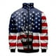 thumbnail image 3 of Chaqueta con estampado 3D de la bandera de EE. UU. vintage para hombre y mujer, sudadera de manga larga con rayas y estrellas estadounidenses, chaquetas de calle unisex con cremallera, ropa de abrigo, 3 of 5