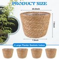 thumbnail image 2 of Canasta para plantas RZJSLSHANHAI de 26 x 19 x 19 cm de junco marino, 4 piezas, 2 of 7