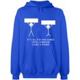 thumbnail image 2 of OXI Hoodie Sweatshirt - It's All Fun And Games, Basic Casual Hoodie for Men's and Women Fleece Hoodie Long Sleeve - Royal Blue Large, 2 of 3