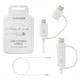 thumbnail image 1 of Cable USB para Samsung original Type C y Type V8 Blanco Samsung Cable USB, 1 of 2