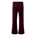 thumbnail image 3 of Casual Flared Trousers with Button Detailing for Relaxed Everyday Wear Retro- Solid Color Bottoms for Men, 3 of 4