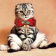 thumbnail image 5 of Pajarita para gatos, cuello de moda para fiestas, para cachorros pequeños, medianos y grandes, atuendo festivo para fiestas, disfraz, 5 of 5