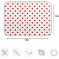 thumbnail image 4 of Simple Red Polka Dots Pattern Absorbent Dish Drying Mat Microfiber Kitchen Countertop Table Protector Multi-Purpose Counter Rack Sink Drainer Pad (16" x 18"), 4 of 6