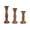 Burnt Natural, variant on Set of 3 White Wash Farmhouse Wood Pillar Candle Holders - Handcrafted Rustic Tall Candle Holders for Home Decor, Centerpieces, Weddings, and Events - Heights: 14", 12", 10"