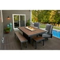 thumbnail image 6 of Outdoor Greatroom KW-1242-K Kenwood Linear Dining Height Gas Fire Pit Table, 6 of 6
