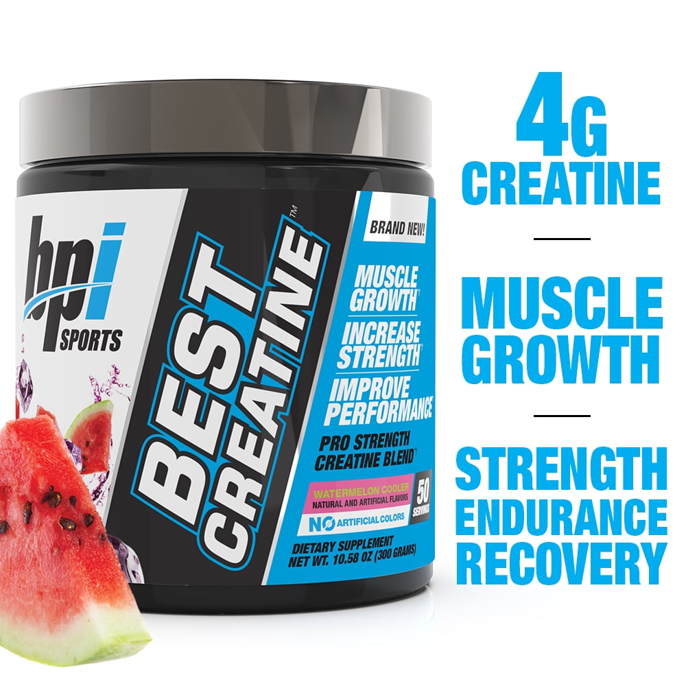 BPI Sports Best Creatine Powder, Watermelon Cooler, 50 Servings