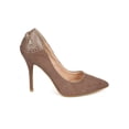 thumbnail image 2 of Wild Rose DK95 Women Suede Pointy Toe Rhinestone Heel Stiletto Pump, 2 of 5
