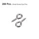 thumbnail image 3 of 200uds Pequeño Tornillo Ojo Pasadores Ganchos Mini Ojales Tornillos Roscados, 5x10x1,2mm Autorroscante Tornillo para Joyería Fabricación Accesorios Bricolaje Artesanía, Oscuro Gris Unique Bargains alfileres de ojo para hacer joyas, 3 of 5