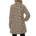 thumbnail image 5 of YUEHUA Leopard Print Faux Fur Coat Women Plus Size Zipper Fuzzy Long Jacket Cheetah Print Fleece Winter Jackets Partywear, 5 of 7