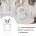 thumbnail image 3 of Advancent Humidificador de aire 300ML Difusor humectante de cabecera recargable con luz nocturna Auto-apagado Quiet Mist Maker Blanco Electrodomésticos Blanco Advancent HA063797-01, 3 of 6