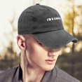 I'm A Liability Trucker Hat Fish Hat Pigment Black Mens Hats and Caps
