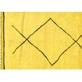 thumbnail image 1 of Ahgly Company Machine Washable Indoor Rectangle Solid Yellow Modern Area Rugs, 5' x 8', 1 of 4