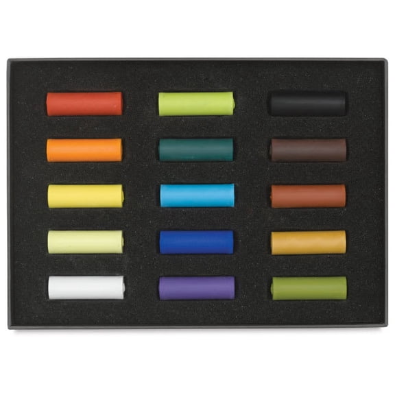 Rembrandt Soft Pastel Set - Assorted Colors, Half Sticks , Set of 15