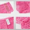 thumbnail image 6 of Sunvit-Panties Juniors Low Rise Lace Thong - Soft Stretchy Nylon Spandex, Gold Heart Ring Detail, Pink Color, Size M - Ideal for Daily & Romantic Wear, 6 of 7