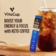 VitaCup Genius Keto Instant Coffee Packets in Single Serve Sticks, 10