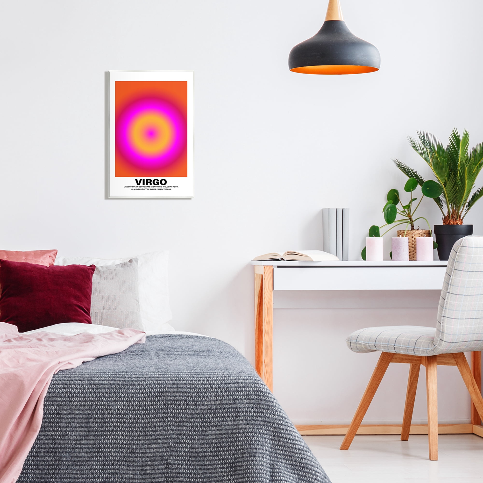 Stupell Industries Funny Virgo Astrology Abstract Painting Unframed Art Print Wall Art, 13 x 19