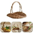 thumbnail image 2 of SUYOLL Handwoven Portable Basket with Handle Multipurpose for Garden Harvesting Picnic Fruit Vegetable Storage & Easter Decor, 2 of 6