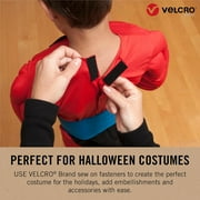 (3 pack) VELCRO Brand ECO Collection Sewem Fastener Tape 36in x 3/4in piece, Sustainable 70% Recycled Materials, Durable and Washable, Black