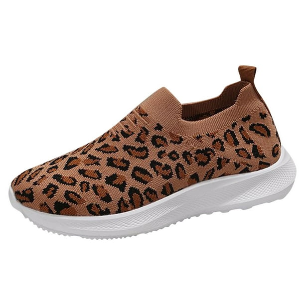 TOWED22 Womens Sneakers Womens Walking Shoes Slip On Sock Tennis Water  Sneakers Casual Mesh Comfortable Athletic Breathable Running(Brown,7.5) 