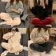thumbnail image 2 of Pijamas cálidos de otoño e invierno para mujer, pijamas gruesos de felpa, informales, de color sólido, de forro polar coral, para uso diario, 2 of 6