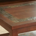 thumbnail image 2 of Davenport Slate End Table with Brown Cherry wood trim, 2 of 3