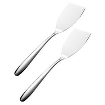 2pcs Stainless Steel Turner Spatula Kitchen Metal Grill Barbecue Spatulas Cooking Utensil