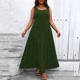 thumbnail image 3 of Sexy Vestido Casual para las Mujeres, Moda de Verano Cuello Cuadrado sin Mangas de Color Sólido para la Playa, la Fiesta Y Diario, 3 of 6