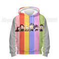 thumbnail image 3 of Sudadera con capucha con estampado 3D de Demon Slayer para niños pequeños, sudaderas de anime para niños y niñas, jerséis de dibujos animados, tops para niños, abrigos, sudadera escolar, 3 of 5