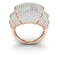 thumbnail image 3 of Real 3.25carat Round Cut Diamond Prong Women's Fancy Cluster Bridal Ring Anniversary Wedding Band Solid 14K Gold GH I1, 3 of 3