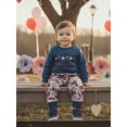 thumbnail image 3 of BemeyourBBs Toddler Baby Boy Valentines Day Outfits Hunting Duck Clothes Long Sleeve Embroidery Sweatshirt camouflage Pants Set Spring Fall Winter Clothes, 3 of 9