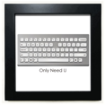 thumbnail image 1 of Programador teclado solo necesidad de U Mesa de pared con marco cuadrado negro, 1 of 4
