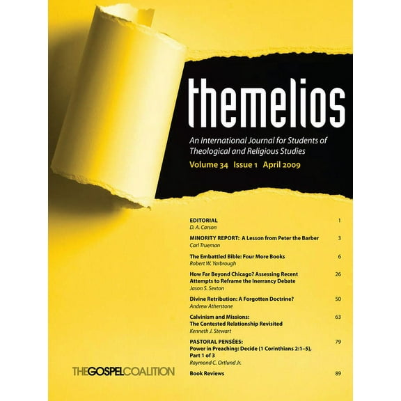 Themelios: Themelios, Volume 34, Issue 1 (Paperback)