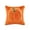 Vermilion, variant on Halloween Pumpkin Quilted Plush Pillow Cover 45 x 45 cm Square Cushion Case Soft Textured Decorative Throw Pillow Cover