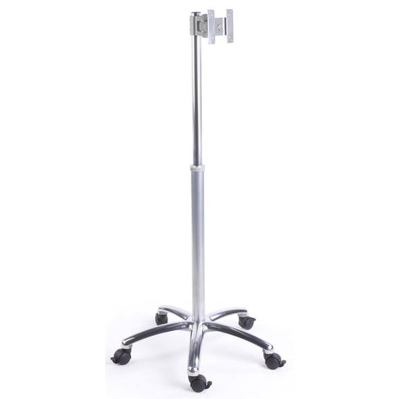 Height-Adjustable Monitor Stand for 12 to 22 inch TVs, Rotates, Swivels and Turns - Silver (MB1030SLV)