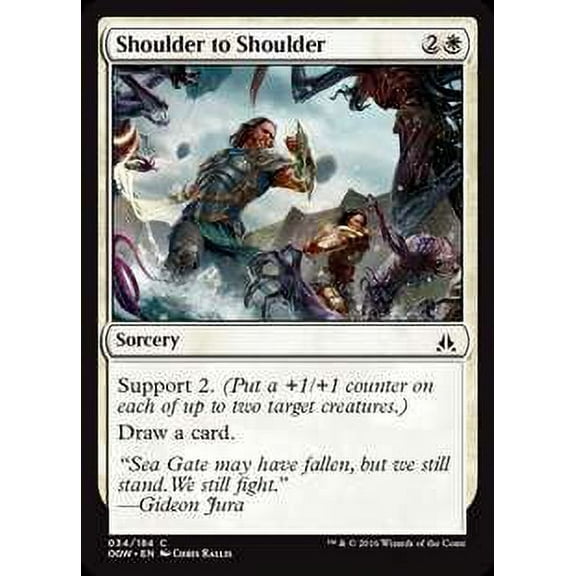 MtG Oath of the Gatewatch Common Shoulder to Shoulder (Foil) #34