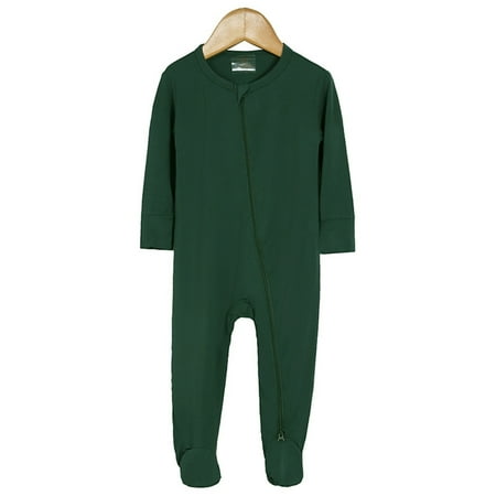 

Toddler Boys Rompers Cotton Bodysuit Footed Pajamas Zipper Long Sleeve Sleeper Onesie Jumpsuit