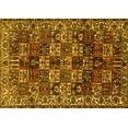 thumbnail image 1 of Ahgly Company Indoor Rectangle Persian Yellow Traditional Area Rugs, 6' x 9', 1 of 4