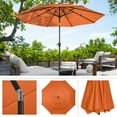 thumbnail image 6 of Pure Garden 10 ft Patio Umbrella - 3-Tier Outdoor Sunshade with Tilt, Rust, 6 of 17