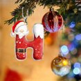 thumbnail image 5 of JeashCHAT 26 Initial Letter Christmas Ornaments, Red Personalized Christmas Initial Ornaments, Christmas Tree Decoration, Acrylic Monogram Hanging Pendant with Bead Chain, Christmas Gifts, 5 of 9
