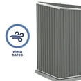 thumbnail image 3 of Absco AB1111 10 x 5 ft. Single Door Space Saver Metal Garden Shed, Woodland Gray, 3 of 11