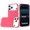 Hotpink, variant on For Apple iPhone 18 Pro Classy Slick Chromed Around Hybrid Case Cover - Red