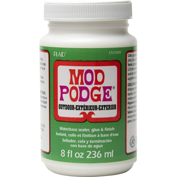 Mod Podge Waterbase Sealer, Glue and Finish for Outdoor (8-Ounce), CS11220 Clear Finish RDD5
